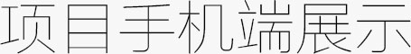 项目手机端展示